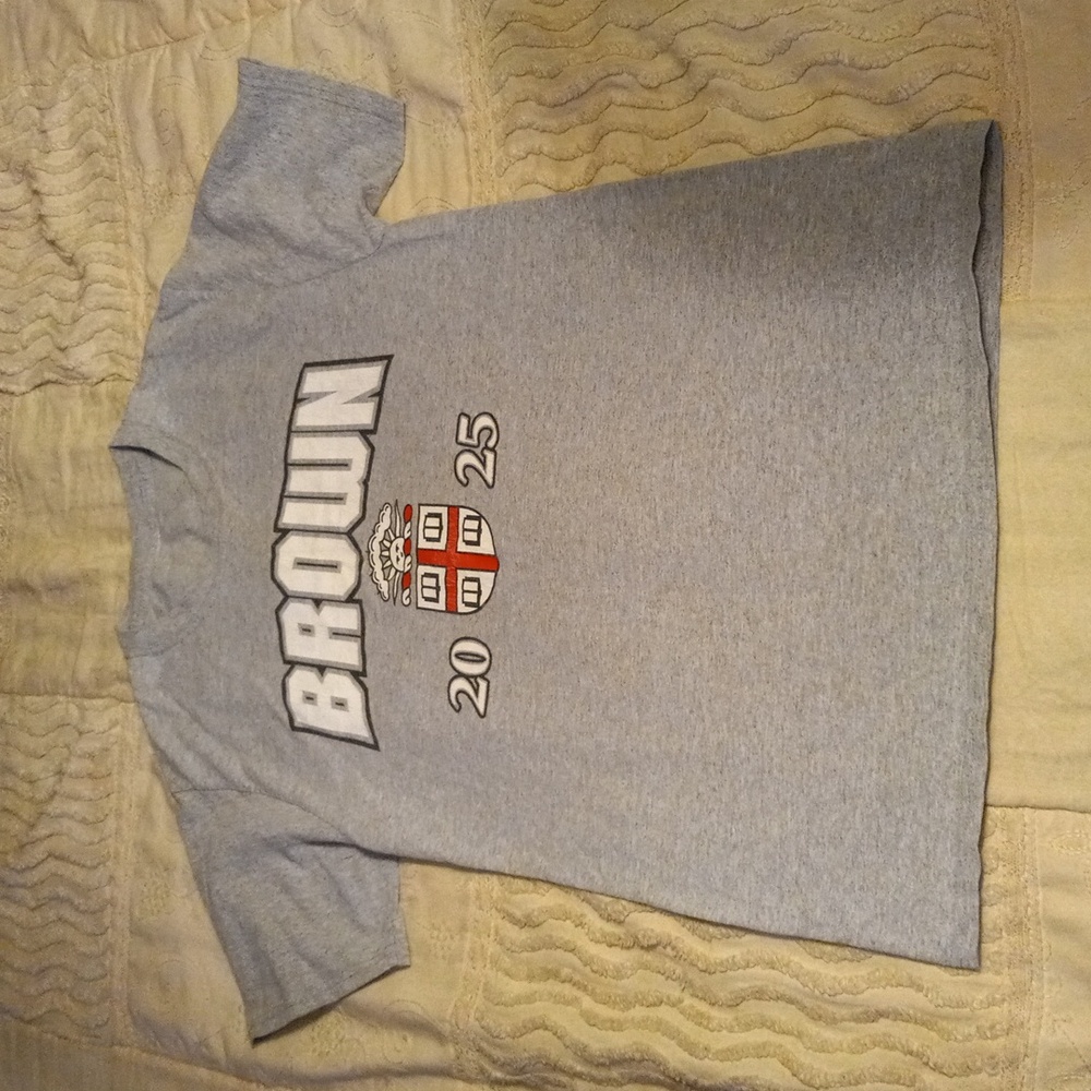 Brown University Rhode Island Gray College Tshirt Size S